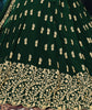 Dark Green Designer Embroidered Georgette Anarkali Suit-Saira's Boutique