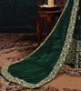 Dark Green Designer Embroidered Georgette Anarkali Suit-Saira's Boutique