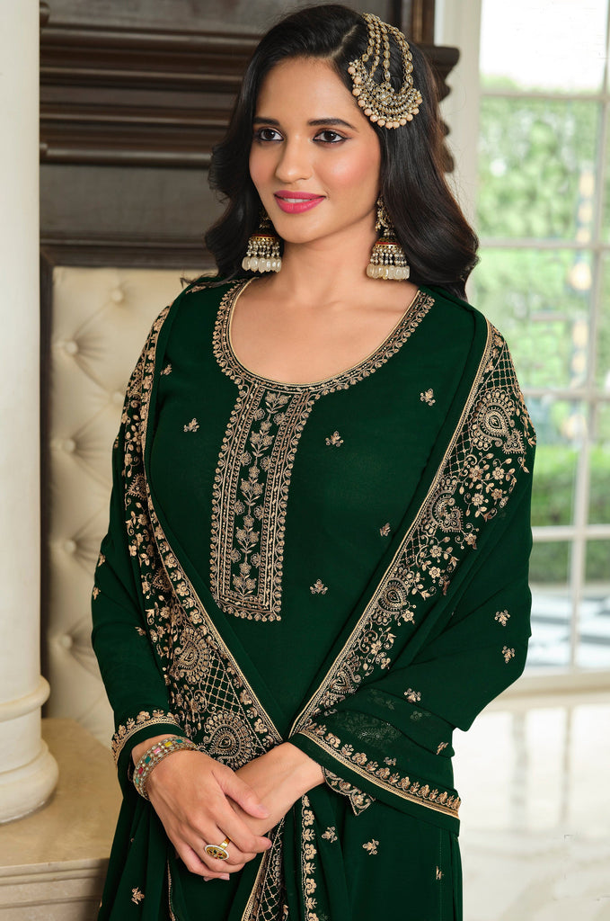 Share more than 130 green gharara suit