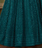 Dark Teal Blue Designer Heavy Embroidered Wedding Anarkali Suit-Saira's Boutique