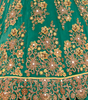 Dark Sea Green Designer Heavy Embroidered Bridal Anarkali Gown-Saira's Boutique