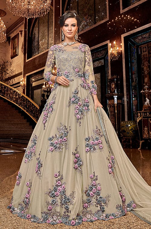 116137 NEW DESIGNER ALPA PATEL PARTY WEAR HEAVY GEORGETTE PRINTED GOWN -  Reewaz International | Wholesaler & Exporter of indian ethnic wear catalogs.