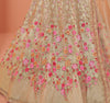 Dusty Khaki Designer Heavy Embroidered Silk Bridal Lehenga-Saira's Boutique