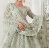 Dusty Mint Green Designer Heavy Embroidered Bridal Lehenga-Saira's Boutique