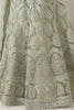 Dusty Mint Green Designer Heavy Embroidered Bridal Lehenga-Saira's Boutique