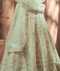 Dusty Mint Green Designer Heavy Embroidered Net Bridal Anarkali Suit-Saira's Boutique