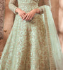 Dusty Mint Green Designer Heavy Embroidered Net Bridal Anarkali Suit-Saira's Boutique