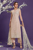 Dusty Peach Designer Embroidered Party Wear Lucknowi Pant Suit-Saira's Boutique