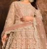 Dusty Peach Designer Heavy Embroidered Net Anarkali Suit-Saira's Boutique