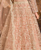 Dusty Peach Designer Heavy Embroidered Net Anarkali Suit-Saira's Boutique