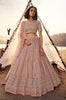 Dusty Pink Designer Heavy Embroidered Wedding & Bridal Lehenga-Saira's Boutique