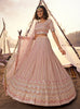 Dusty Pink Designer Heavy Embroidered Wedding & Bridal Lehenga-Saira's Boutique