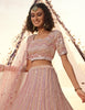 Dusty Pink Designer Heavy Embroidered Wedding & Bridal Lehenga-Saira's Boutique