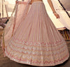 Dusty Pink Designer Heavy Embroidered Wedding & Bridal Lehenga-Saira's Boutique