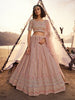 Dusty Pink Designer Heavy Embroidered Wedding & Bridal Lehenga-Saira's Boutique