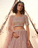 Dusty Pink Designer Heavy Embroidered Wedding & Bridal Lehenga-Saira's Boutique