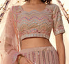 Dusty Pink Designer Heavy Embroidered Wedding & Bridal Lehenga-Saira's Boutique