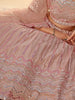 Dusty Pink Designer Heavy Embroidered Wedding & Bridal Lehenga-Saira's Boutique