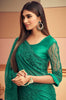 Emerald Green Designer Embroidered Silk Wedding Saree-Saira's Boutique