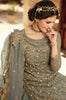 Gray Designer Embroidered Net Wedding Kurti Style Lehenga-Saira's Boutique