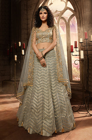 Wine Designer Heavy Embroidered Net Bridal Anarkali Gown