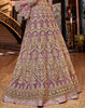 Lavender Designer Embroidered Lehenga Style Bridal Anarkali Suit-Saira's Boutique