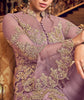 Lavender Designer Embroidered Lehenga Style Bridal Anarkali Suit-Saira's Boutique