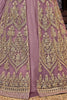 Lavender Designer Embroidered Lehenga Style Bridal Anarkali Suit-Saira's Boutique