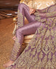 Lavender Designer Embroidered Lehenga Style Bridal Anarkali Suit-Saira's Boutique