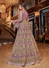 Lavender Designer Embroidered Lehenga Style Bridal Anarkali Suit-Saira's Boutique