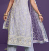 Lavender Designer Embroidered Party Wear Lucknowi Pant Suit-Saira's Boutique