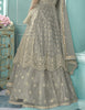 Light Gray Designer Embroidered Lehenga Style Anarkali Suit-Saira's Boutique