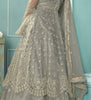 Light Gray Designer Embroidered Lehenga Style Anarkali Suit-Saira's Boutique