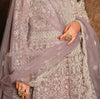 Light Mauve Designer Heavy Embroidered Net Anarkali Suit-Saira's Boutique