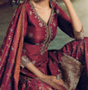 Magenta Designer Embroidered Silk Wedding Gharara Suit-Saira's Boutique