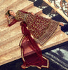 Maroon Designer Heavy Embroidered Net Bridal Anarkali Suit-Saira's Boutique