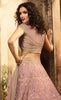 Mauve Purple Designer Heavy Embroidered Net Wedding & Bridal Lehenga-Saira's Boutique