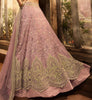 Mauve Purple Designer Heavy Embroidered Net Wedding & Bridal Lehenga-Saira's Boutique