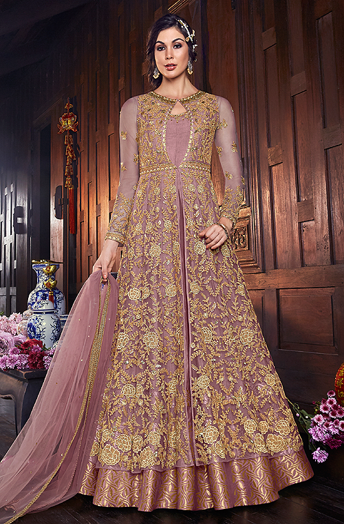 KB-1067 Wholesale Bridal Anarkali Gown Catalogue - textiledeal.in