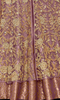 Mauve & Gold Designer Embroidered Silk Bridal Anarkali Gown-Saira's Boutique