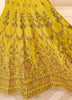 Mustard Designer Embroidered Floor Length Silk Anarkali Suit-Saira's Boutique