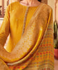 Mustard Designer Embroidered Jacquard Party Wear Pant Suit-Saira's Boutique