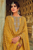 Mustard Designer Embroidered Silk Wedding Sharara Suit-Saira's Boutique