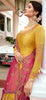 Mustard & Pink Designer Embroidered Net Kurti Style Lehenga-Saira's Boutique