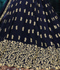 Navy Blue Designer Embroidered Georgette Anarkali Suit-Saira's Boutique