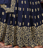 Navy Blue Designer Embroidered Georgette Anarkali Suit-Saira's Boutique