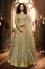Olive Green Designer Heavy Embroidered Net Wedding & Bridal Lehenga-Saira's Boutique