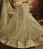 Olive Green Designer Heavy Embroidered Net Wedding & Bridal Lehenga-Saira's Boutique