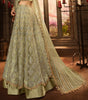 Olive Green Designer Heavy Embroidered Net Wedding & Bridal Lehenga-Saira's Boutique