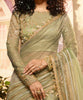 Olive Green Designer Heavy Embroidered Net Wedding & Bridal Lehenga-Saira's Boutique